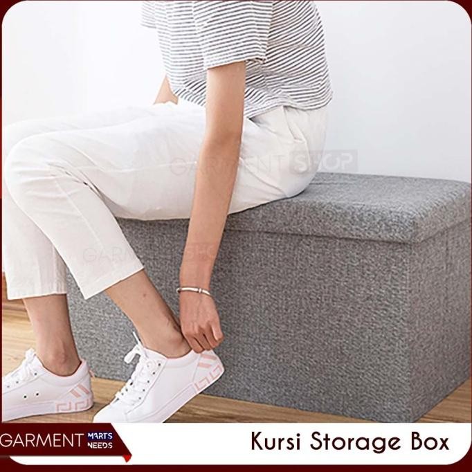 

Terlaris Terbaru Storage Box Organizer Kursi Lipat Tempat Penyimpanan Bangku Busa Foldable Chair Barang