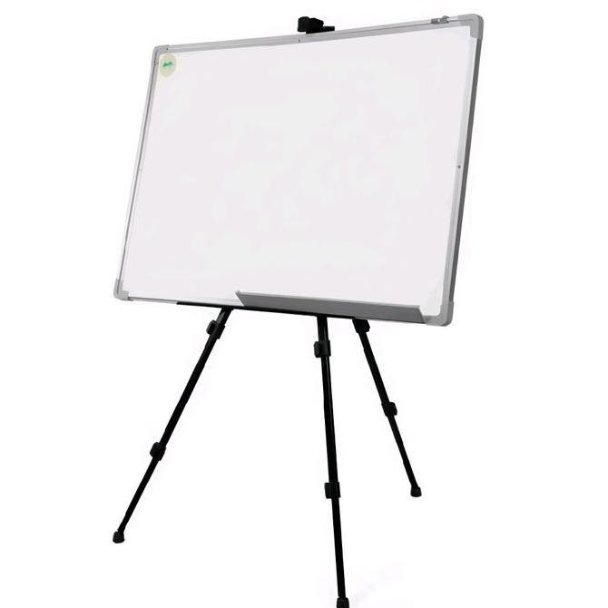 

TERLARIS - Stand Whiteboard Papan Tulis Standing Tripod Papan Tulis Whiteboard Besi Hitam