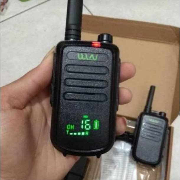 Grosir Promo Ht Wln Kdc100 Single Band Uhf Thin & Mini Pocket Radio Walkie Talkie Wlan Kd-C100 Slim 