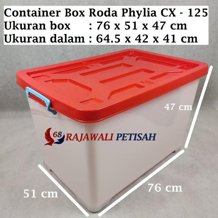 

Terlaris Phylia Container Box 125 Liter | Storage Box (By Gojek)