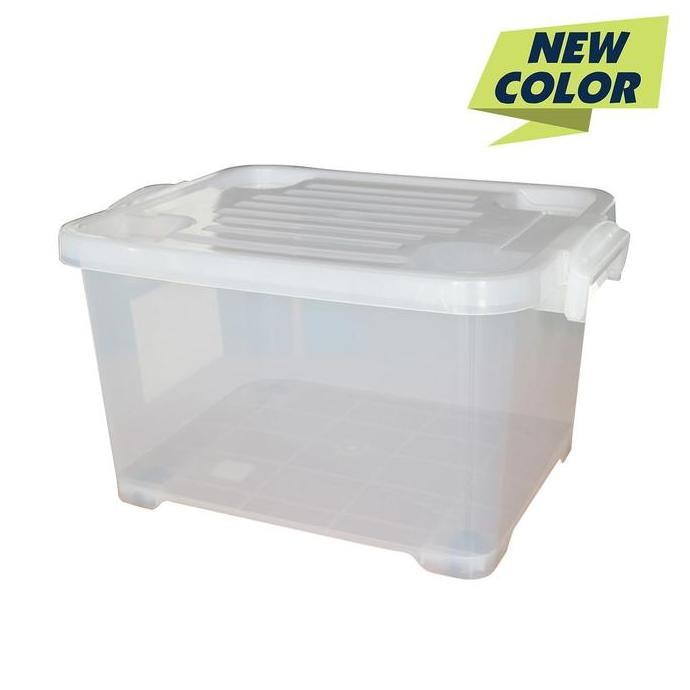 

Terlaris Kiramas Container Box Plastik 75 Liter Dengan Roda 1039 (By Gojek)