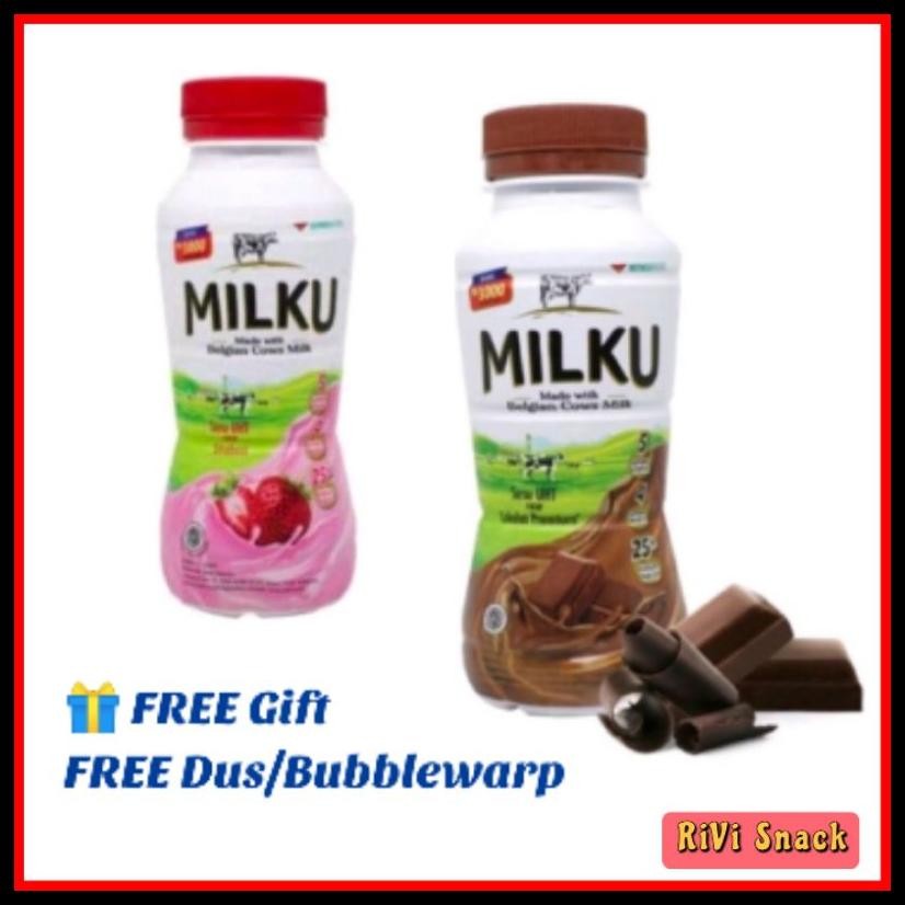 

MILKU BOTOL SUSU UHT STRAWBERRY COKLAT / HAMPERS ULANG TAHUN