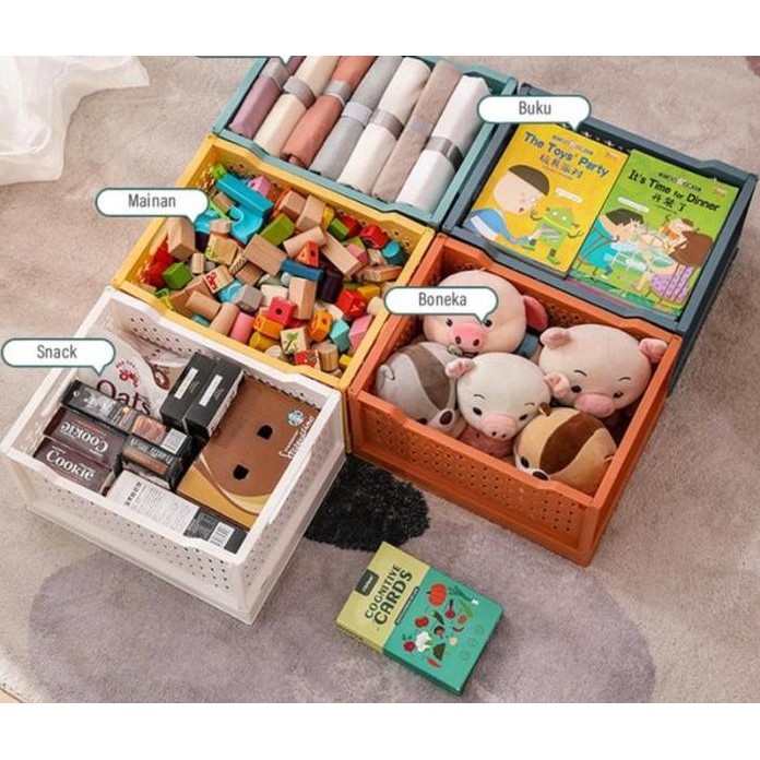

Terlaris Kontainer Plastik Folding Storage Box / Kotak Penyimpanan Lipat