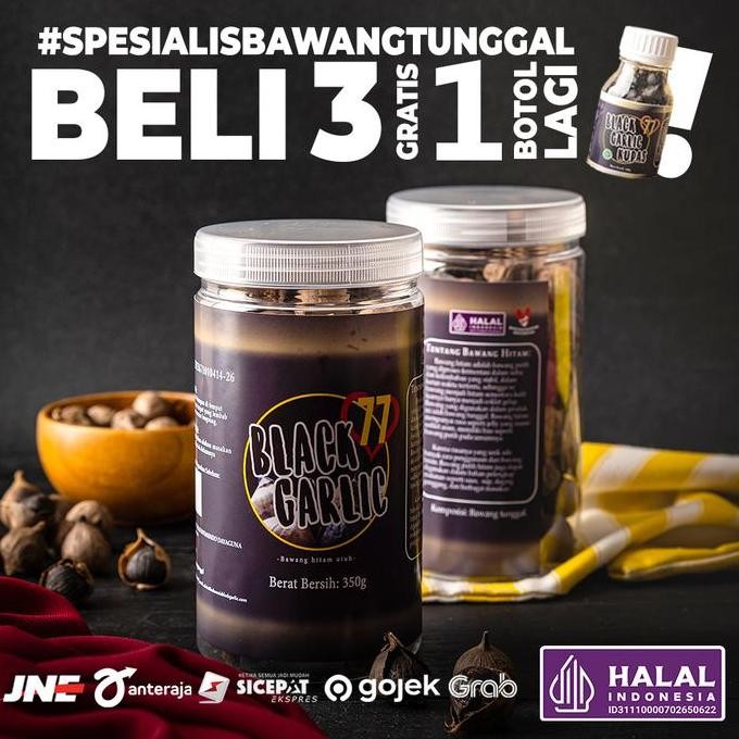 

TERBARU - Bawang Putih Hitam Tunggal - BLACK GARLIC Herbal - 350gram