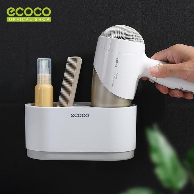 

Terlaris Papabear Ecoco Multifunctional Hair Dryer Holder Grey - Tempat Sisir