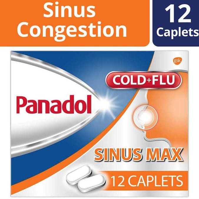 TERBARU - Panadol SinusMAX SINGAPORE , 12 CAPLETS