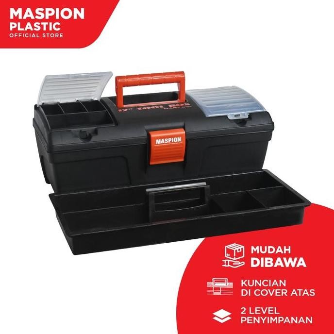 

Terlaris Kotak Perkakas Tool Box Classy 17 Inch Maspion 157874