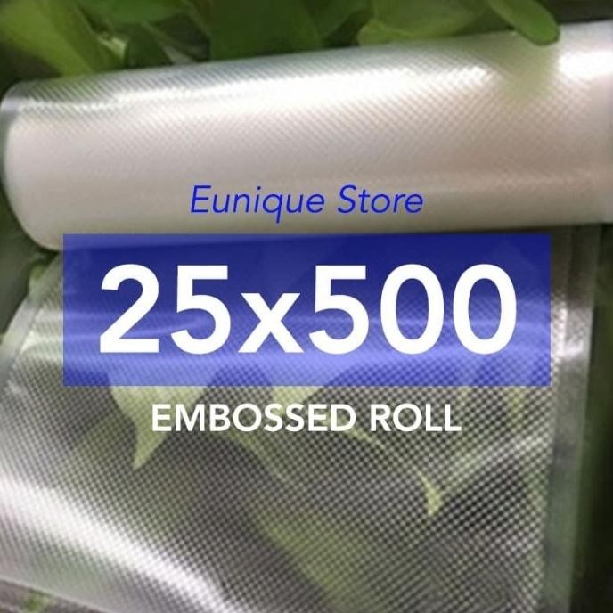 (Expert) Emboss Vacuum ROLL 25x500 cm / Plastik Vacum Sealer Refill ACE Krisbow