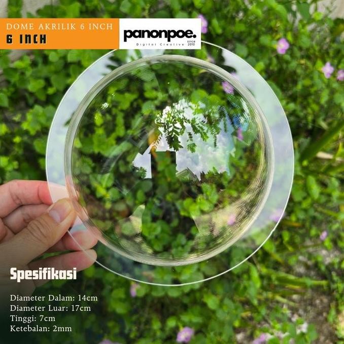 TERLARIS - Acrylic Dome 6 Inch (Kubah Akrilik) - Dome Akrilik Kamera