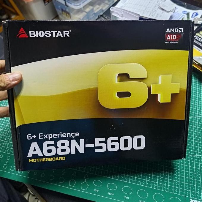 TERMURAH - Biostar A68N-5600 Onboard Processor CPU AMD Quad Core Mini ITX Radeon
