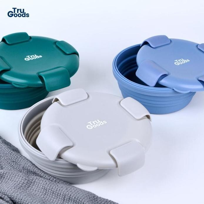 

Terlaris Foldable Foodware 1000Ml + Cutlery Set Tru Goods - 2 Pcs