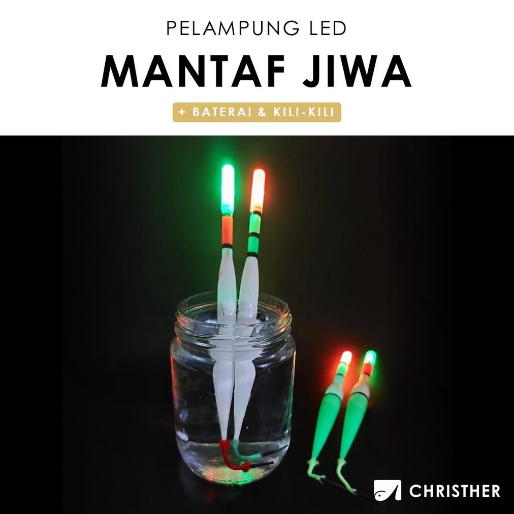 Pelampung LED MANTAF JIWA Electric Floater / Kumbul Pancing Kambangan Fishing Bobber Floats AST nUg