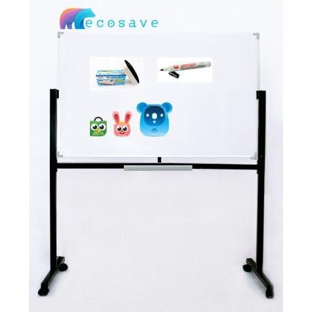 

TERLARIS - Whiteboard Standing Magnetik 60x90 cm EcoSave Papan Tulis Roda 60 x 90 ( Papan Tulis White Board Magnetic Kaki Beroda 1 Muka 1 Sisi EcoSave )