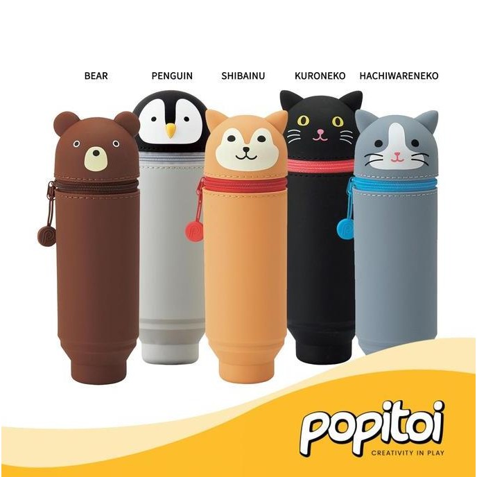 

TERBARU - Lihit Lab A-7712 A-7714 Animal Punilabo Stand Pen Case BIG Tempat Kotak Pensil Karakter