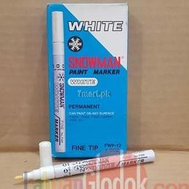 

NEW Paint Marker Permanent Fine Tip Snowman Putih FWP-12 12Pcs