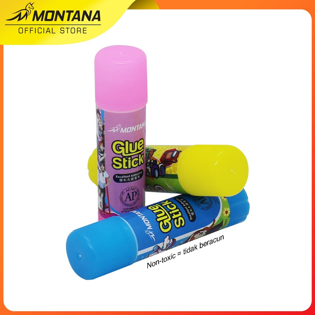 

MONTANA GLUE STICK FANCY LEM BATANG 10G EXCELLENT ADHESIVE PEREKAT SERBAGUNA GSF-10/RETAIL