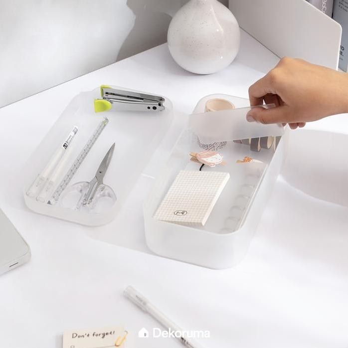 

Terlaris Dekoruma Joji Kotak Penyimpanan Dengan 2 Sekat Size S - Storage Box
