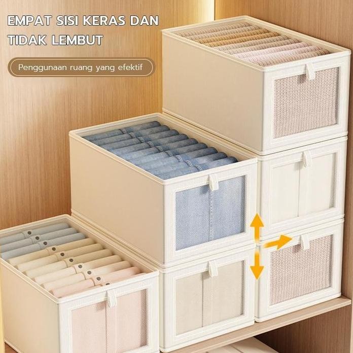 

Terlaris Kirim Sekarang Kotak Penyimpanan Serbaguna Storage Box/Kotak Penyimpanan Serbaguna Organizer Pakaian Storage Box Keranjang Baju Lipat Pembatas Laci Lemari Sekat