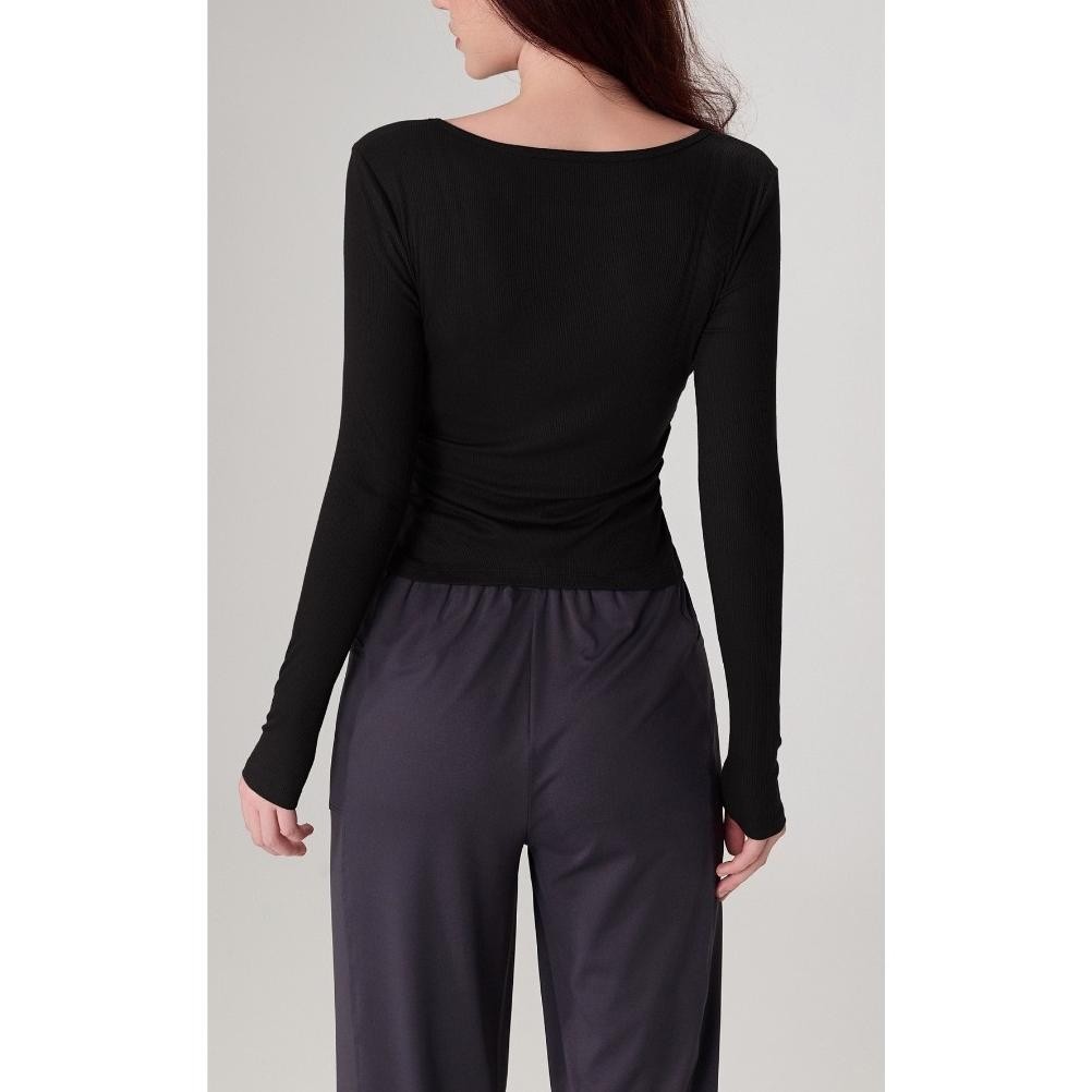 Rubysportwear - Ribbed Longsleeve Top - Premium Ribbed Top Maia Murah