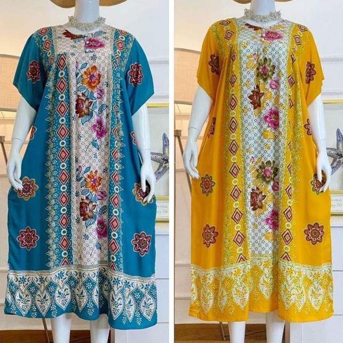 Daster Hengky Kancing Mutiara Ld140 / Daster Hengky Busui Jumbo Ready