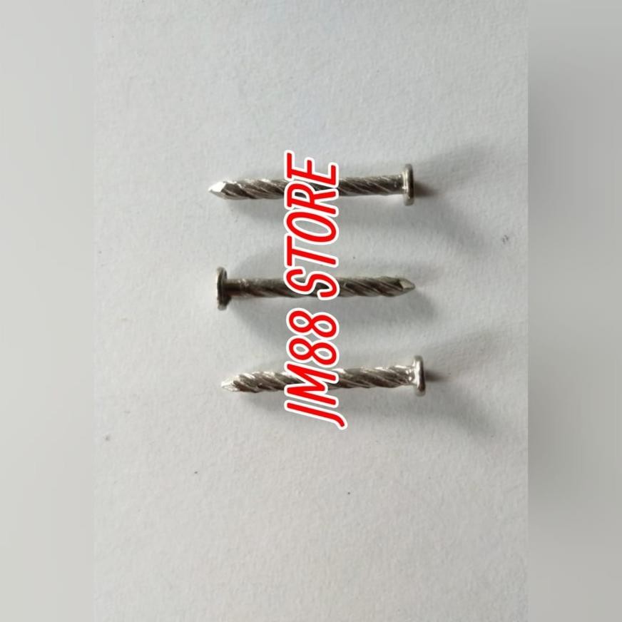 Carlosmomok12 Paku Fiber Kapal Stainless Ss / Paku Ulir Stainless Paku Ulir Kayu Tembok Stainless 2 