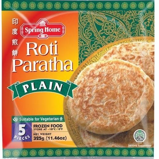 

(Expert) roti paratha plain tjy 5 lembar 325 gr frozen food SPRING HOME