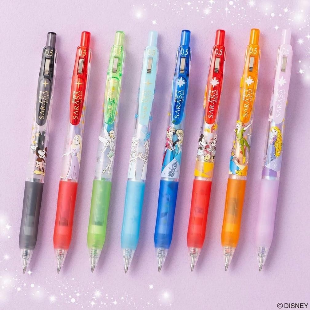 

Zebra Sarasa Disney Fantasy Peter Pan Frozen Tangled Mickey Gel Ink Pen 0.5mm Pulpen Limited Edition
