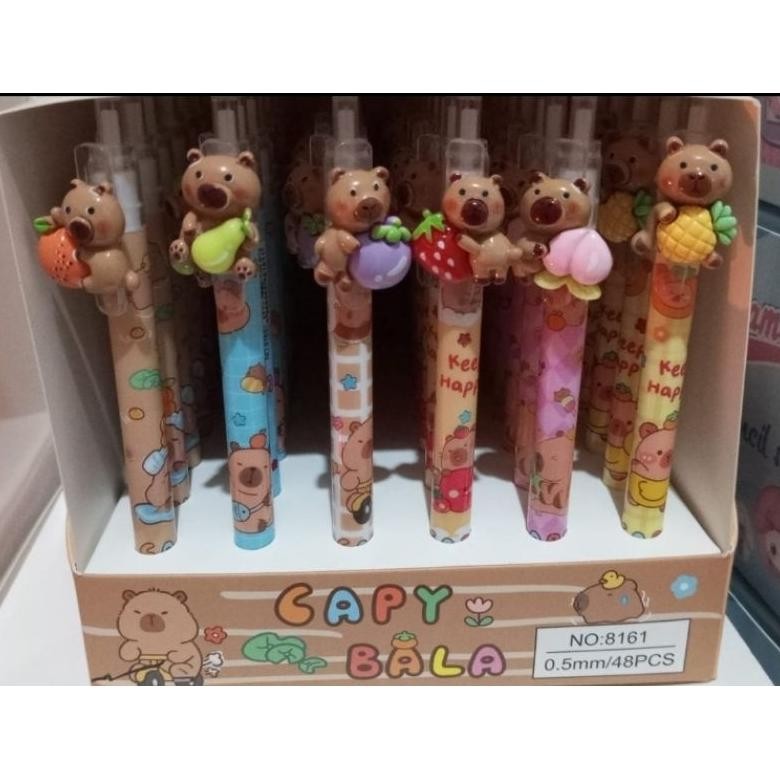 

Labubu Monster Pulpen Cetek 1Box 36/48pcs || Pulpen Cetek Capybara || Pulpen Boneka Labubu