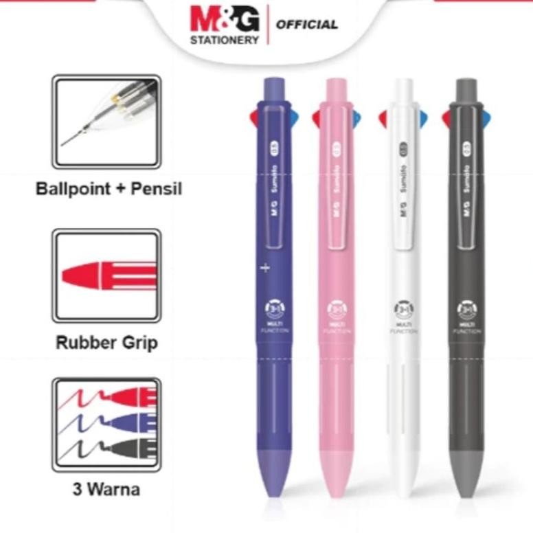 

2 IN 1 MULTI FUNCTION BALLPOINT PEN + MECHANICAL PENCIL PULPEN DAN PENSIL PILOT MEKANIK DALAM 1 BATANG