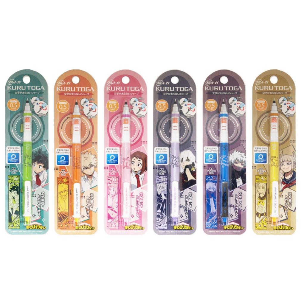 

Uni Kuru Toga My Hero Academia Visual Block Ensky Mechanical Pencil Kurutoga Pensil Mekanik 0.5mm Limited Edition