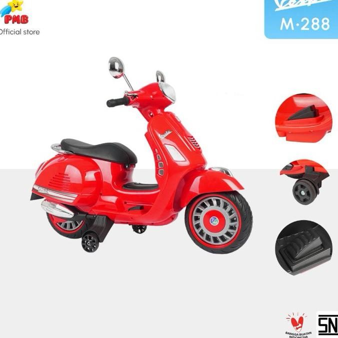 Pmb Mainan Motor Aki Anak Vespa Pmb M288