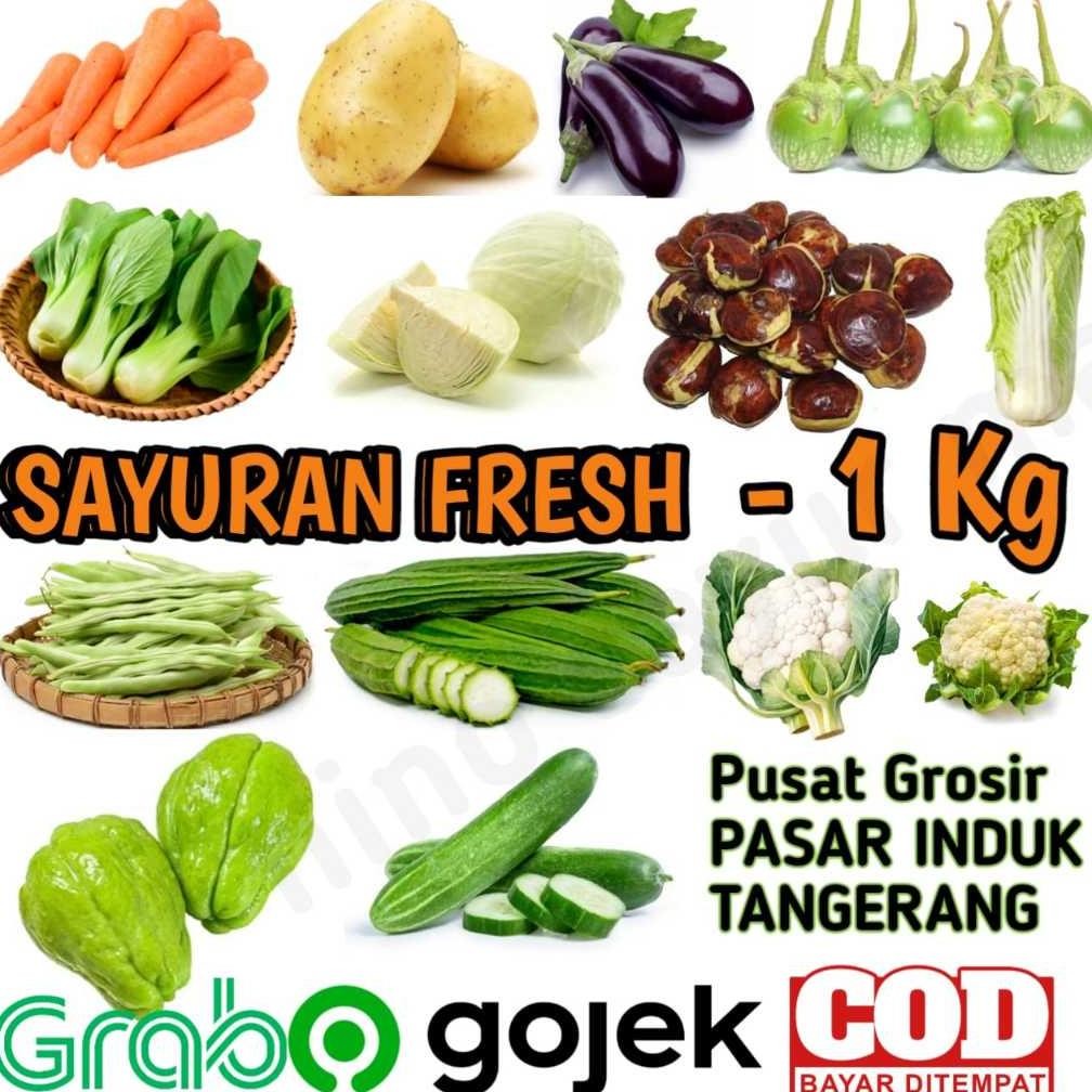 

Sayuran Paket 1 Kg Wortel - Kentang - Kol - Terong Ungu - Terong Bulat - Sawi - Jengkol -Brokoli Dll