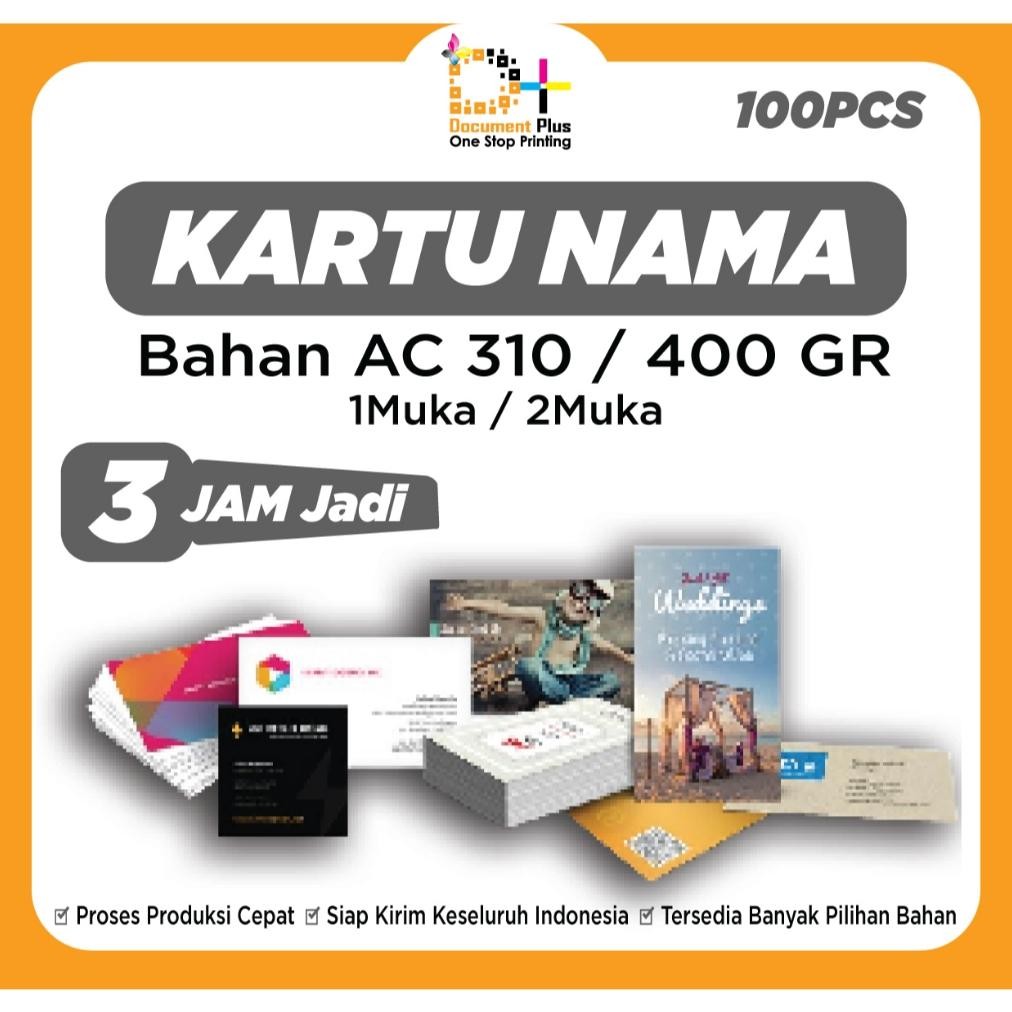 

Kartu nama bahan Art carton 310 / 400 grm 100pcs 1muka/2muka AST