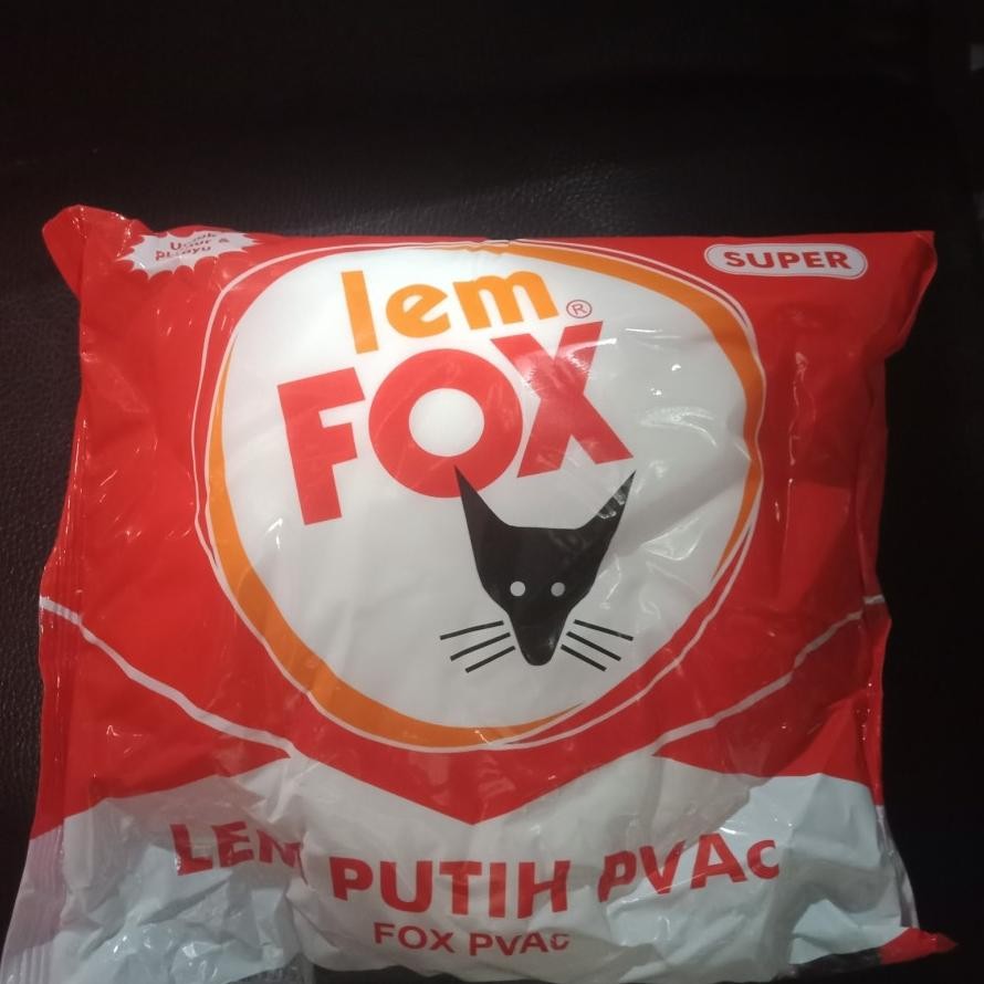 

lem putih fox refill bungkus 700 gram gr plastik merah AST