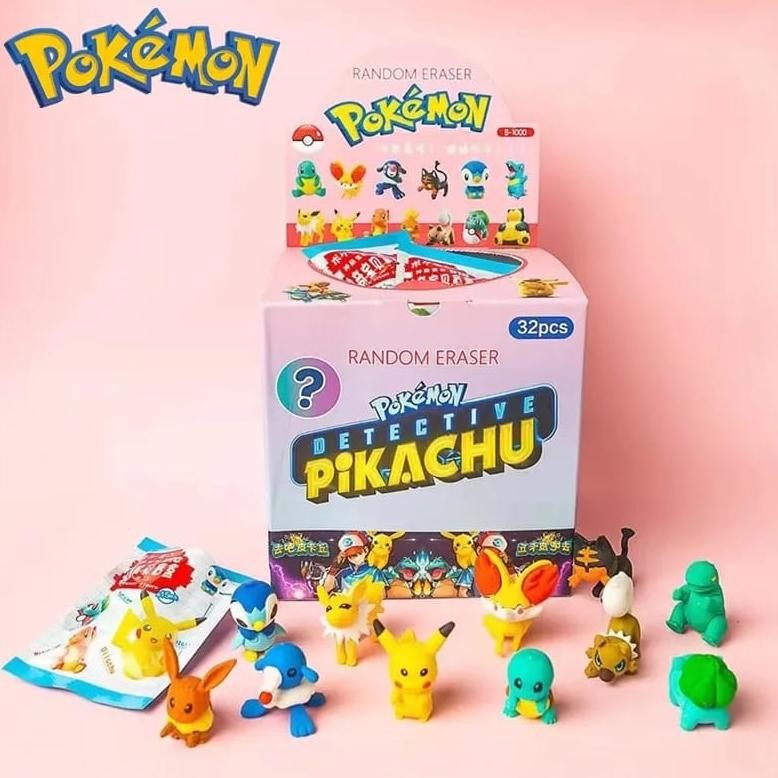 

PENGHAPUS MISTERI SANRIO POKEMON SINCHAN DEMON SLAYER PENGHAPUS BLIND BOX ISI 32 PCS