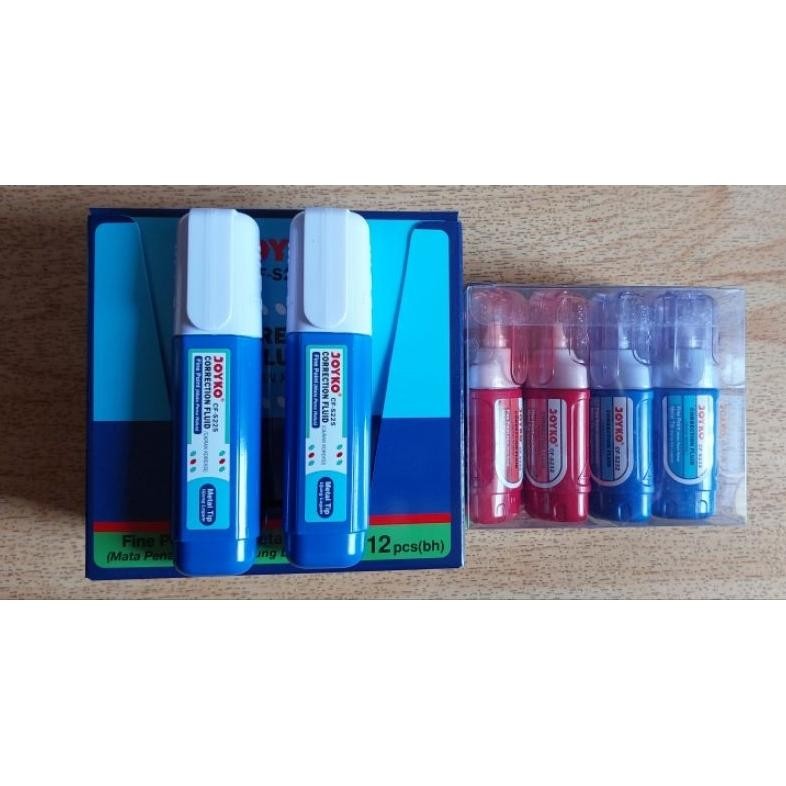 

(1 box isi 12pcs) Correction fluid joyko CF-S232 / Correction fluid CF-S225 / Tipe-ex cair joyko / tipe ex joyko