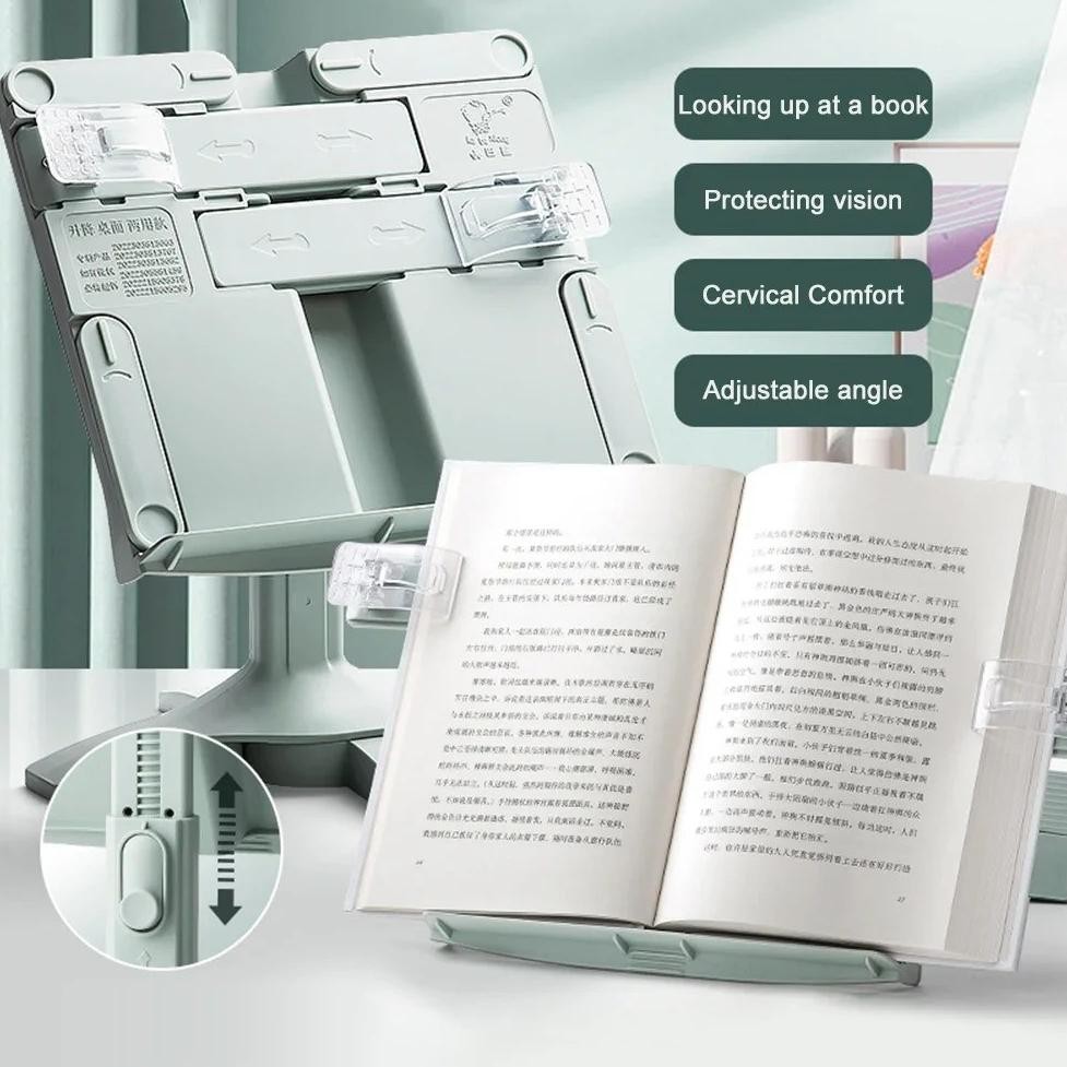 

Sandaran Penyangga Buku Peyangga Buku Holder Fleksibel Dudukan Senderan Untuk Belajar Dan Membaca Book Stand Portable AST