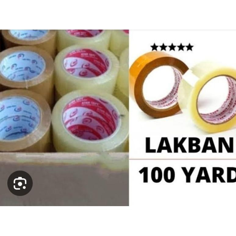 

lakban 100 yard 1 slop ( 6 pcs ) AST