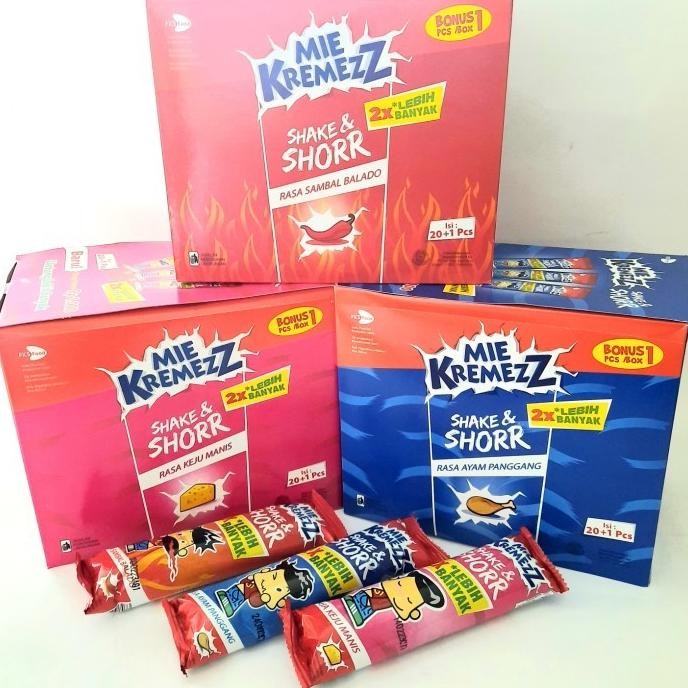

(Expert) Mie Kremezz Shake and Shorr isi 20 bungkus