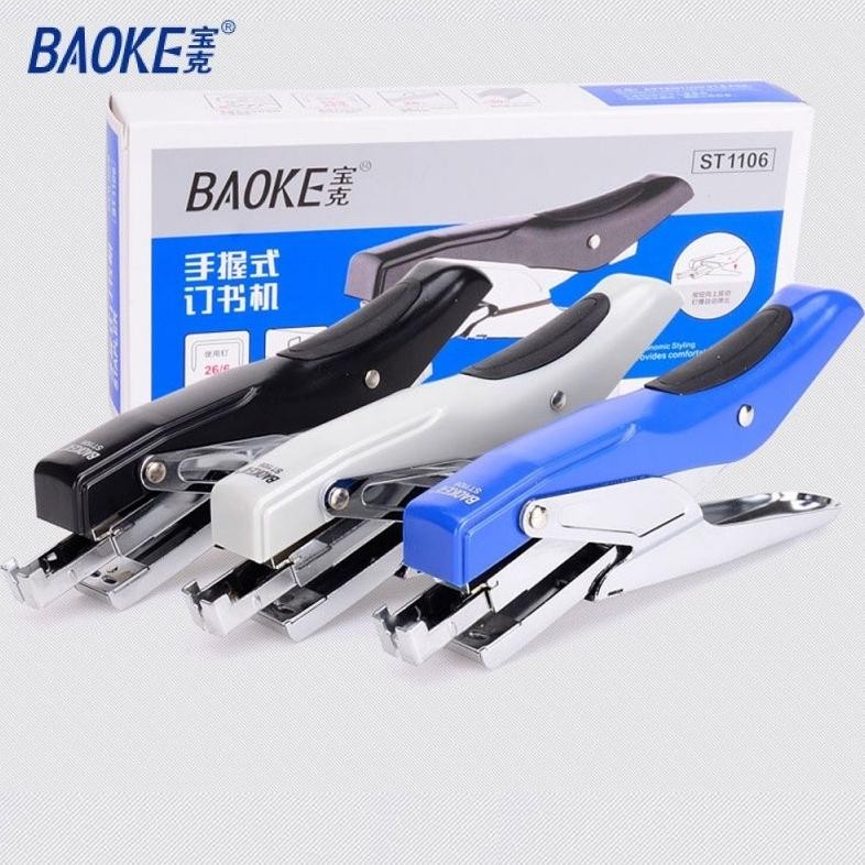 

BAOKE Stapler logam kantor Jepretan Kapasitas 25 Lembar ST1106 AST