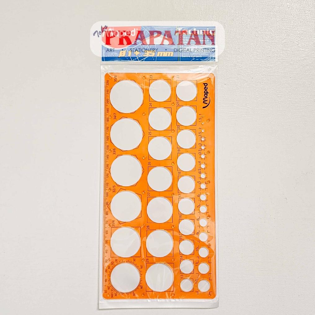 

Penggaris Lingkaran Maped Circle Templates | Ruler AST