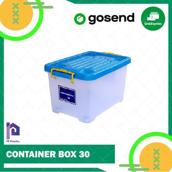 

Terlaris Container Box Cb 30 + Roda / Kontainer Sip 30 Liter / Storage Box