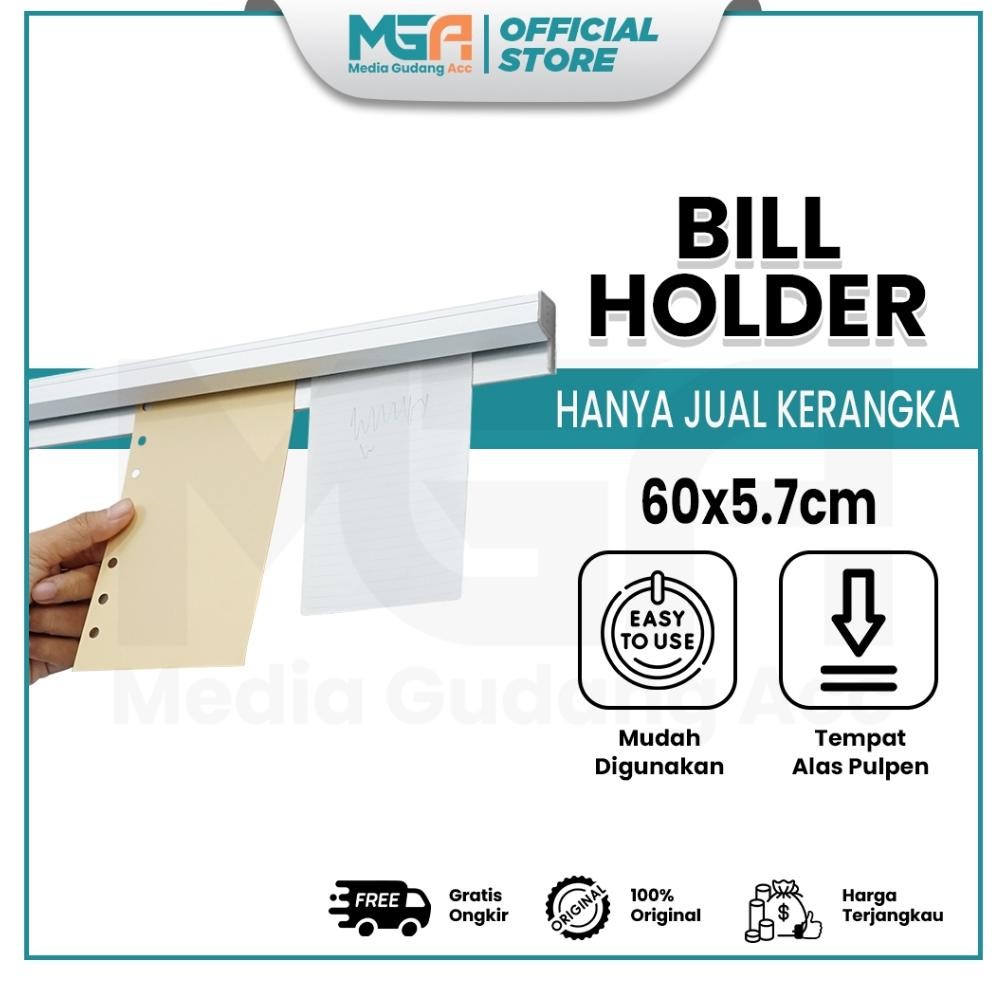 

Bill Holder Stainless 60cm / Capitan Nota / Receipt Holder / Penjepit Kertas Bon Bill / Bill Holder Restaurant & Caf AST