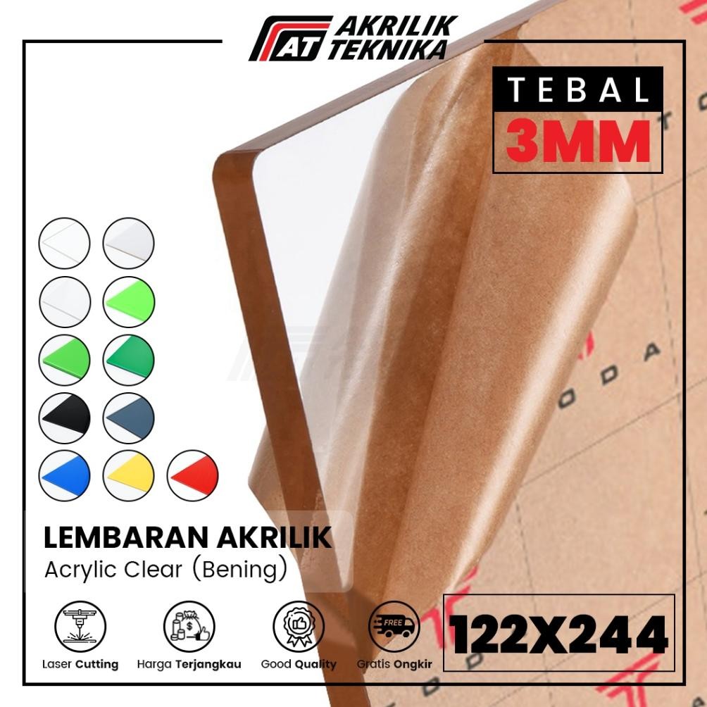 

TODAAkrilik 122 x 244 3mm Warna Biru Merah Hijau Hitam Putih Bening Lembaran Acrylic Sheet AST