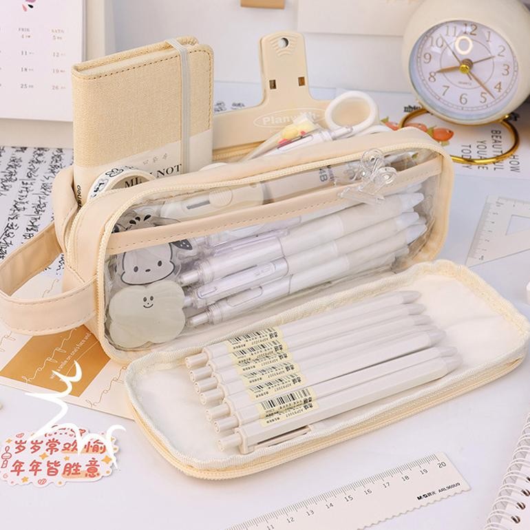 

Tempat Pensil Pencil Case Large Capacity Transparan Kantong Pensil Kapasitas Besar Perlengkapan Sekolah Tempat Pena Celana Panjang Tempat Pensil Sekolah Tempat Pensil Alat Tulis AST