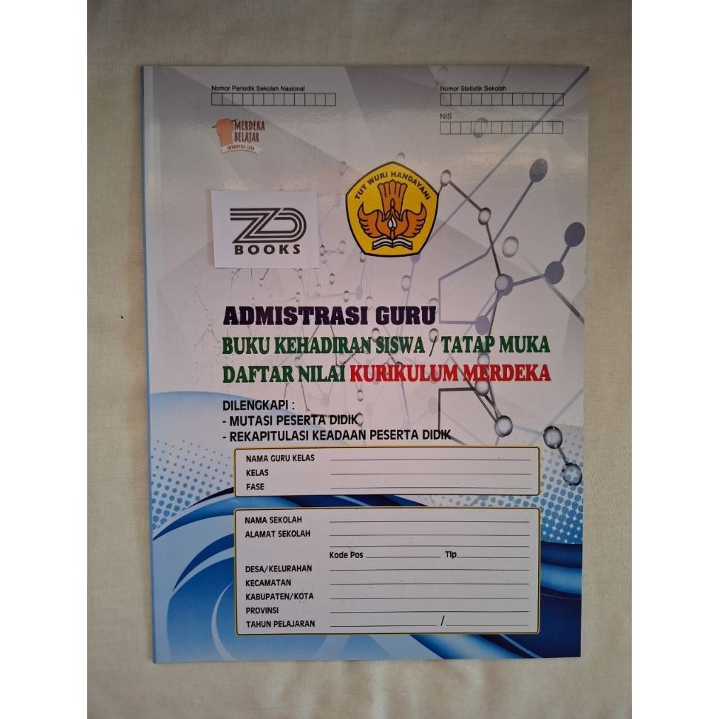 

Buku Administrasi Guru / Kehadiran Siswa / Tatap Muka / Daftar Nilai Kurikulum Merdeka AST