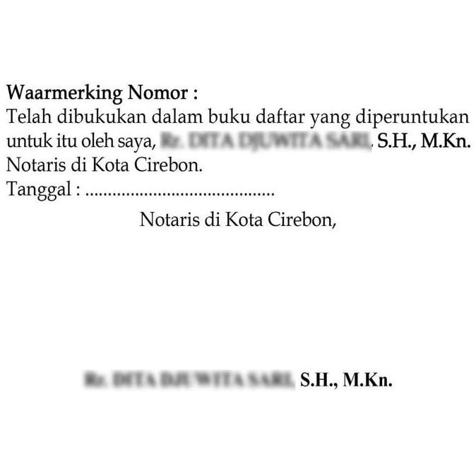 

Stempel Waarmerking Notaris