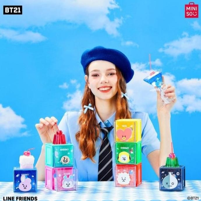 

Terlaris Kotak Penyimpanan Mini Lucu - Miniso Bt21 Collection Small Storage Cube