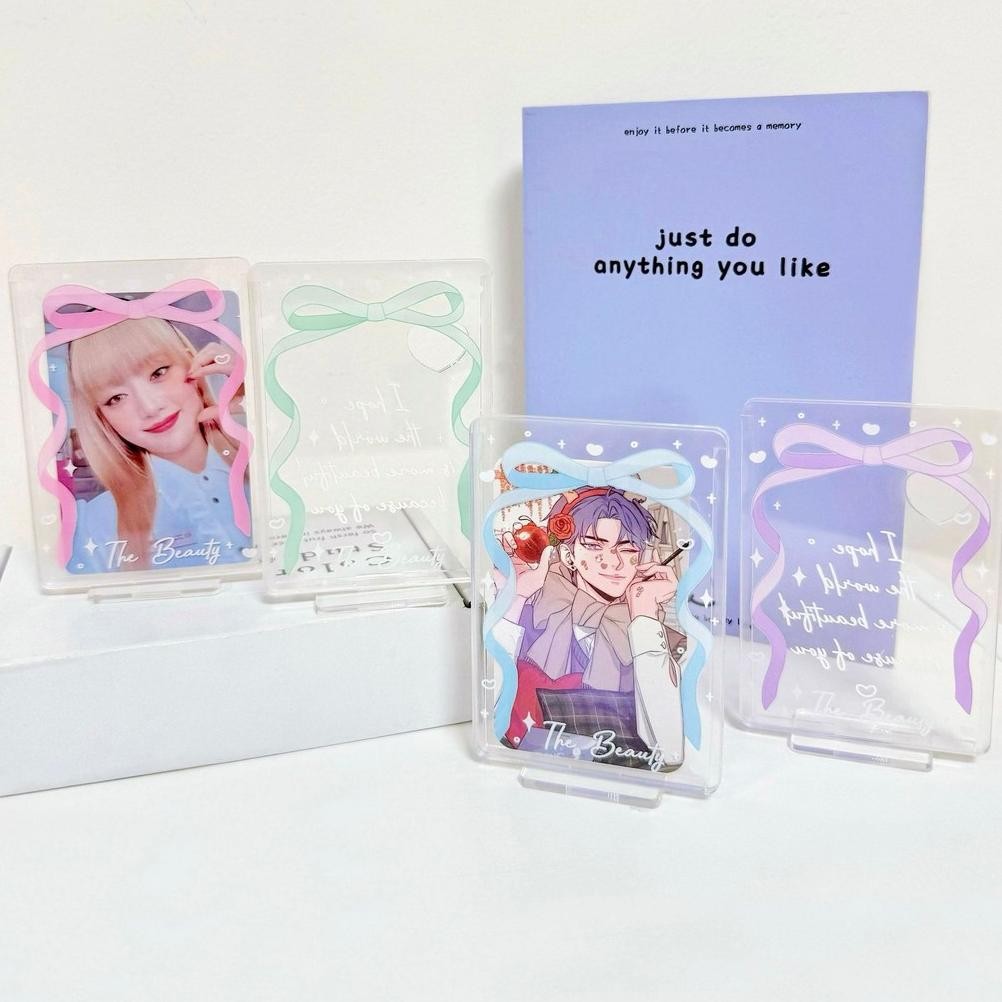 

YOU-CAHOL ACRYLIC + STANDEE 2 IN 1 star light Photocard Holder 2 in 1 photocard frame standing kpop Transparent Clear Acrylic Id Card AST