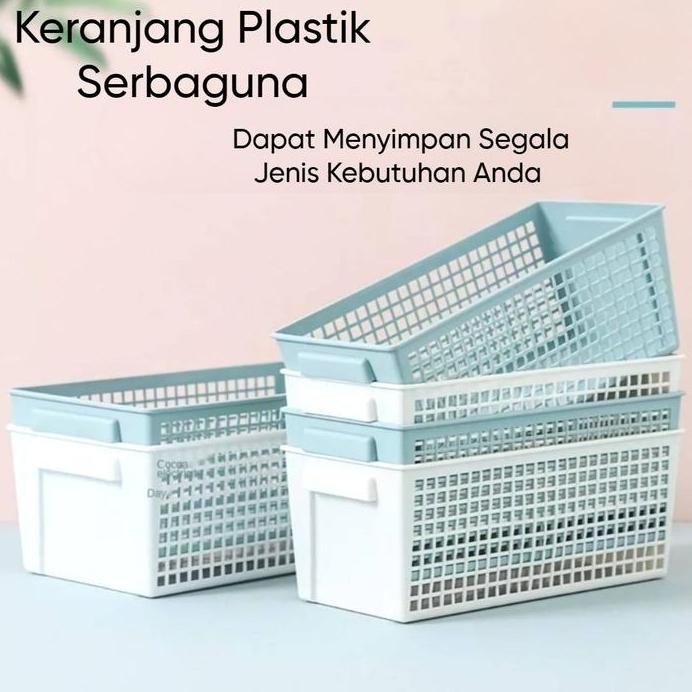 

Terlaris Keranjang Plastik Serbaguna Storage Tempat Penyimpanan Makanan Dapur